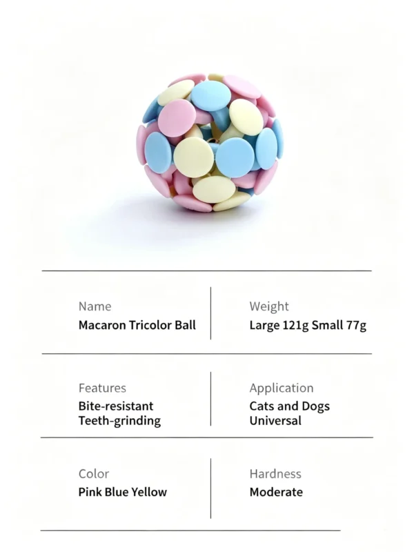 图片处理与翻译_副本-compressed Tricolor Macaron Woven Ball with Jingle Bell – Cat Toy