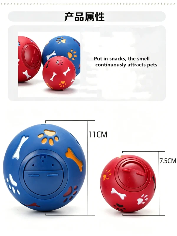 图片处理与翻译_副本-compressed Dog Toy Ball – Snack Scented, Irresistible for Play & Chew