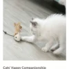 Wooden Handle Cat Teaser Wand – Interactive Toy for Cats