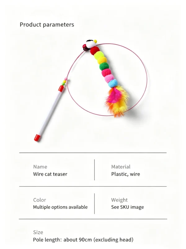 Assorted Cat Teaser Wands – 8 Styles to Choose From