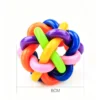 Colorful Woven Jingle Bell Ball for Cats – Interactive Toy
