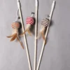 Wooden Cat Teaser Wand for Indoor Cats