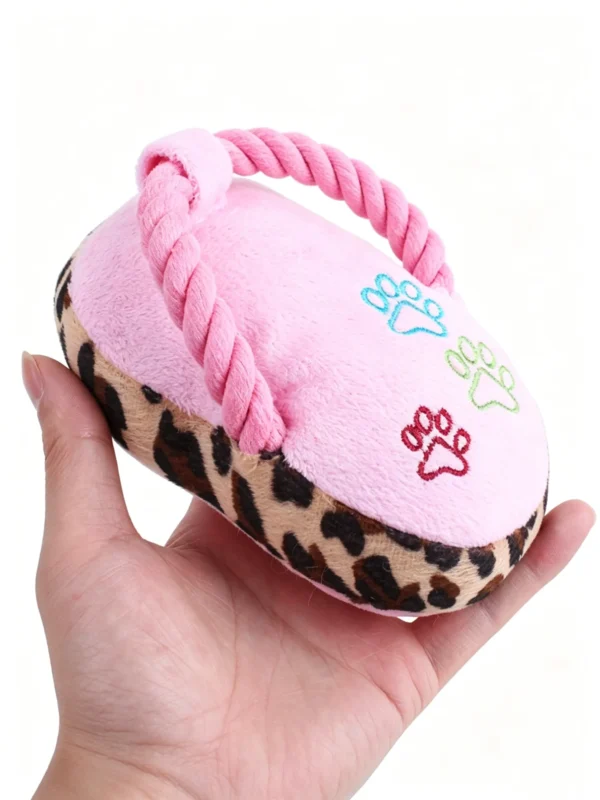 图片处理需求 (4)_副本-compressed Dog Squeaky Plush Toy – Creative Slipper Shape, Soft & Engaging