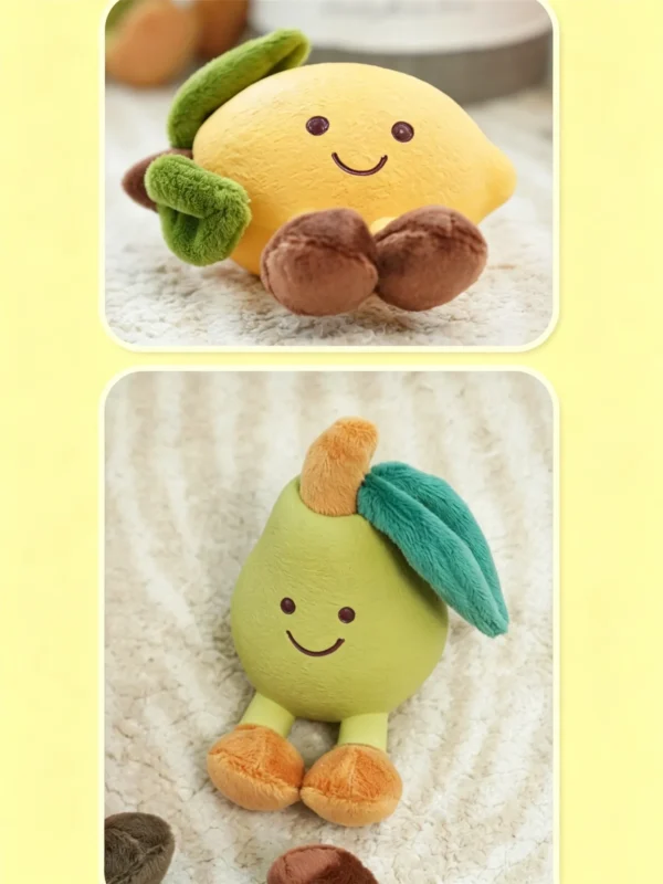 Squeaky Latex Plush Fruit Toy for Dogs – Soft & Durable