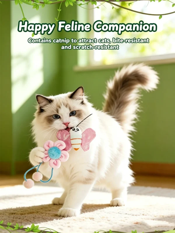Catnip Crinkle Plush Cat Toy – Crinkle Sound for Cats