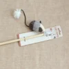 Wooden Handle Cat Teaser Wand – Interactive Toy for Cats