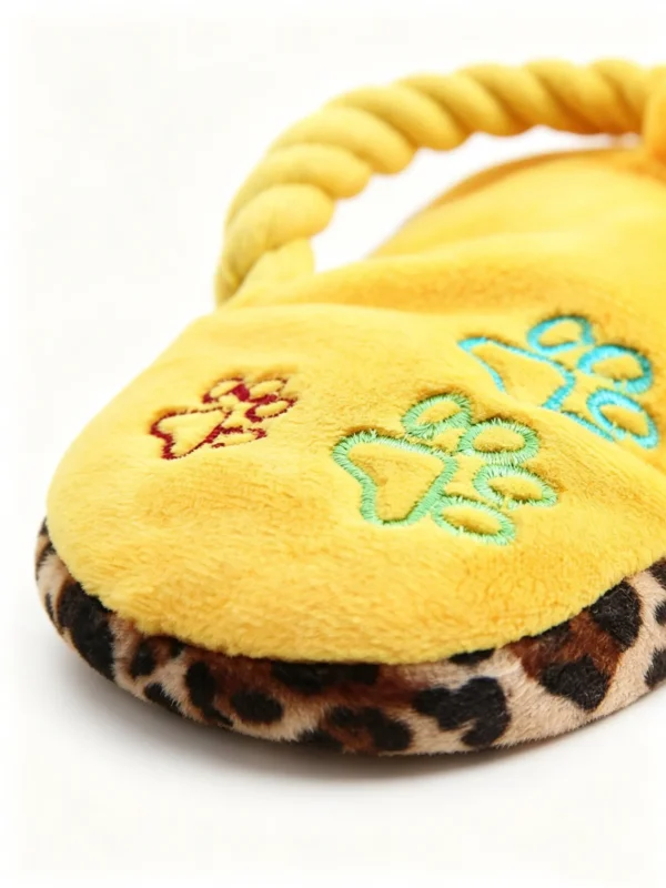 图片处理需求 (6)_副本-compressed Dog Squeaky Plush Toy – Creative Slipper Shape, Soft & Engaging