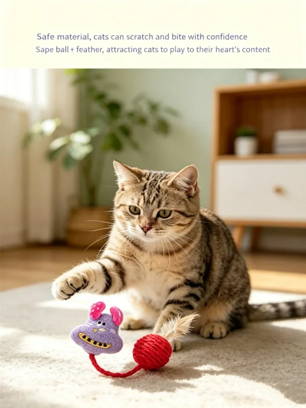 图片处理需求 (6)_副本-compressed Sisal Rattle Ball for Cats – Natural Sisal, Active Play