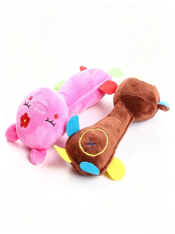 Squeaky Chewable Plush Animal Toy for Pets – Soft & Durable