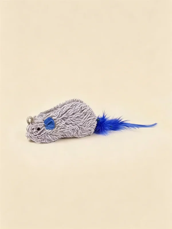 图片处理需求_副本-compressed Squeaky Plush Mouse Cat Toy – Realistic Mouse Shape