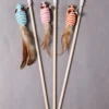 Wooden Cat Teaser Wand for Indoor Cats