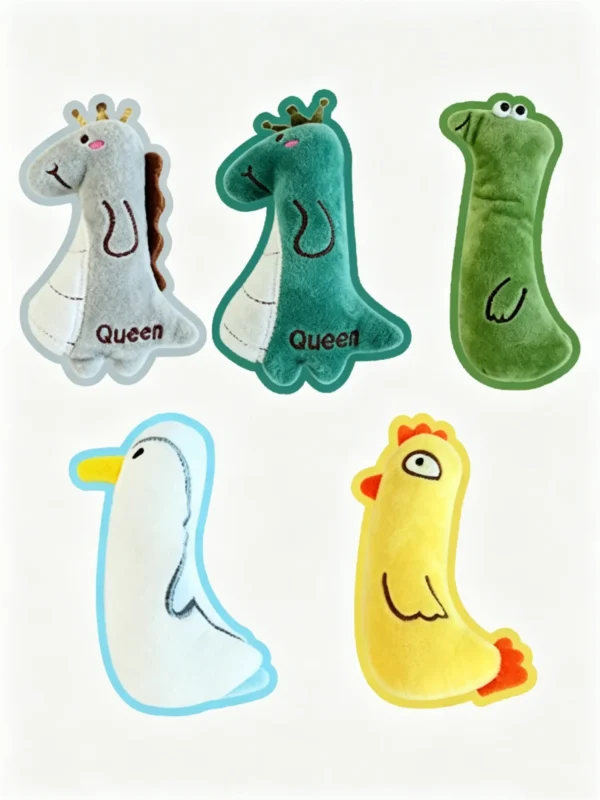 Catnip Plush Toy – Cartoon Animal Design, Soft & Irresistible