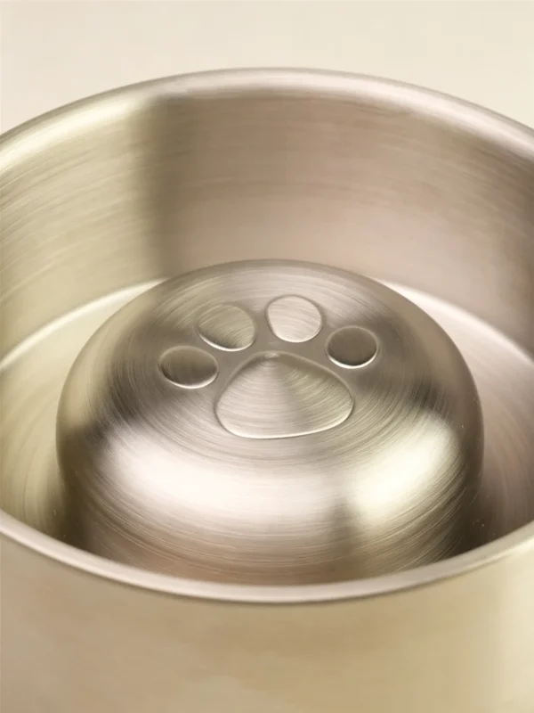 304 Stainless Steel Non-Slip Pet Slow Feeder Bowl 20-40.5oz