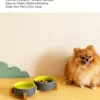 Ceramic Wooden Frame Pet Premium Food and Water Bowl 13.5-28.7oz