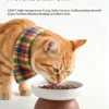 Ceramic Solid Wood Base Pet Bowl 15oz