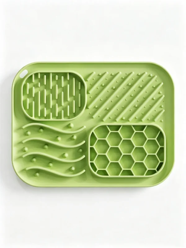 Silicone Pet Licking Mat Slow Feeder Bowl 5.9×7.87in
