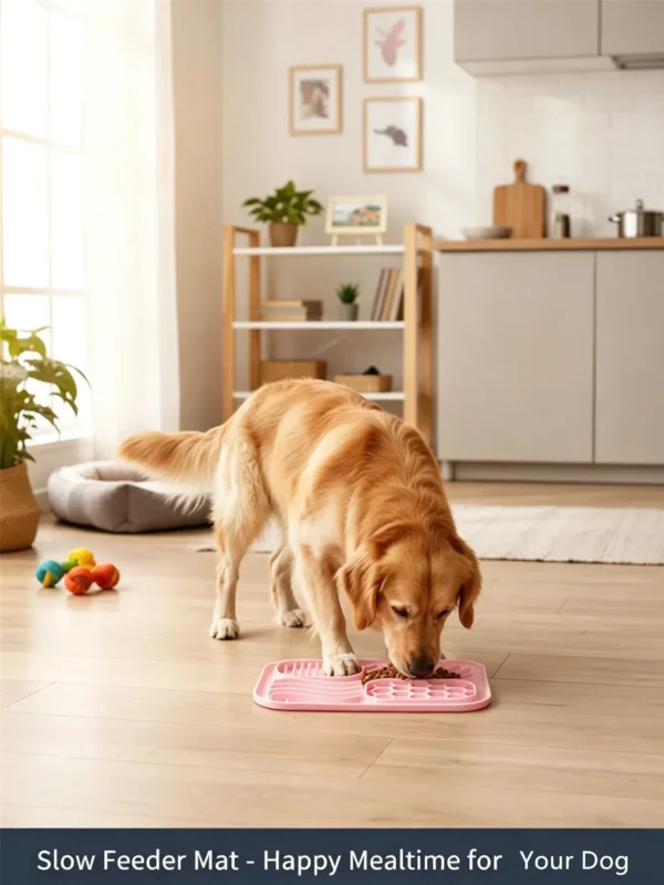 Silicone Pet Licking Mat Slow Feeder Bowl 5.9×7.87in
