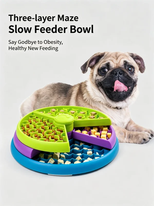Pet Slow Feeder Turntable 3 Layers 10×10in