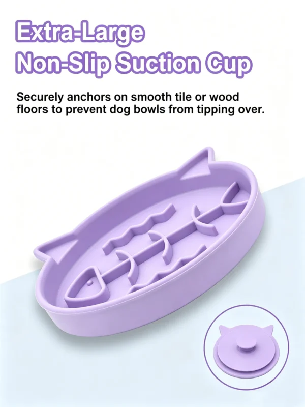 Silicone Pet Slow Feeder Bowl 7×7in