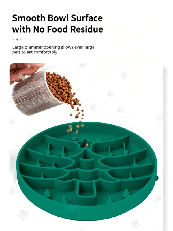 Silicone Pet Slow Feeder Bowl 7.8×7in