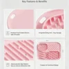 Silicone Pet Licking Mat Slow Feeder Bowl 5.9×7.87in