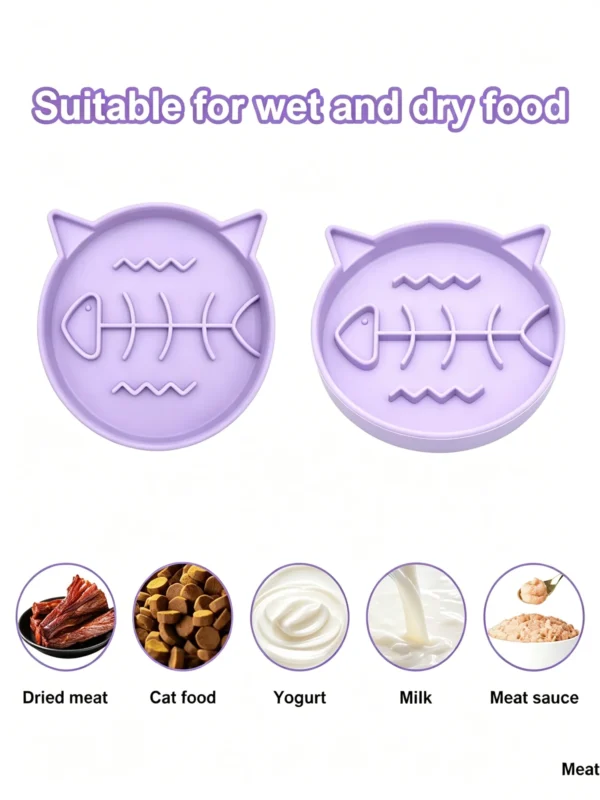 Silicone Pet Slow Feeder Bowl 7×7in