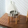 304 Stainless Steel Acrylic Elevated Pet Bowl 6.8 oz