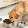 304 Stainless Steel Extra Large Capacity Pet Bowl 100 Ounces