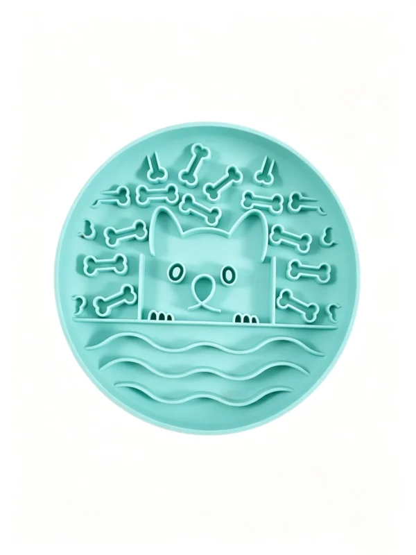 Pet Feeding Non-Slip Waterproof Silicone Bowl 7.5×7.5in