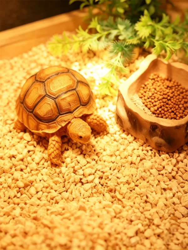 Corn cob bedding for deodorizing reptiles