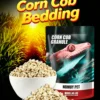 Corn cob bedding for deodorizing reptiles