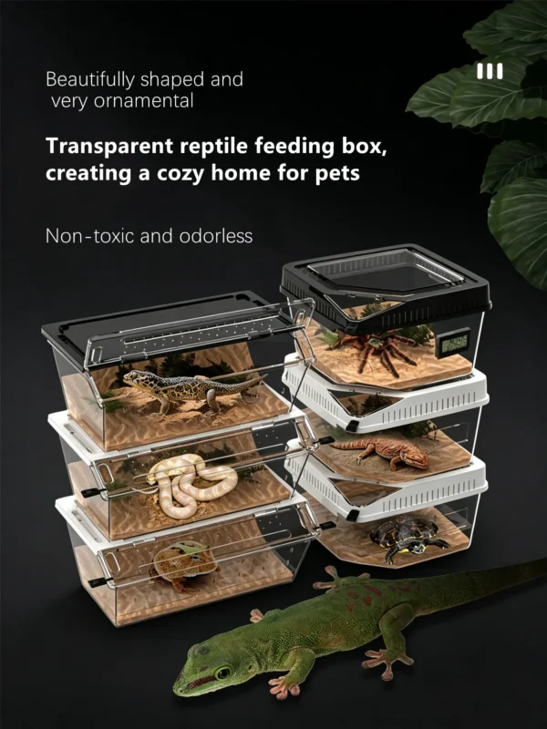 图片比例调整与翻译 (2)_副本 Reptile acrylic transparent ventilated terrarium
