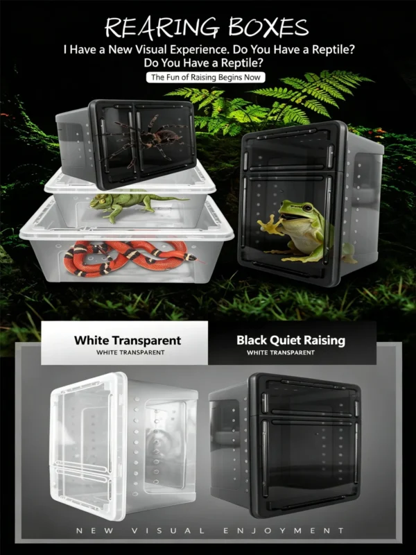 图片比例调整与翻译 (2)_副本-compressed Small Reptile Transparent Ventilated Breeding Box