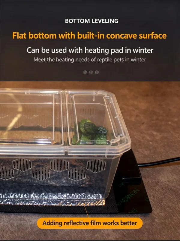 Small Reptile Transparent Ventilated Breeding Box