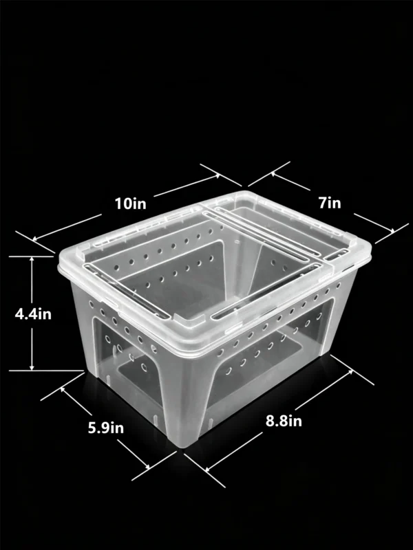 图片比例调整与翻译_副本-compressed Small Reptile Transparent Ventilated Breeding Box