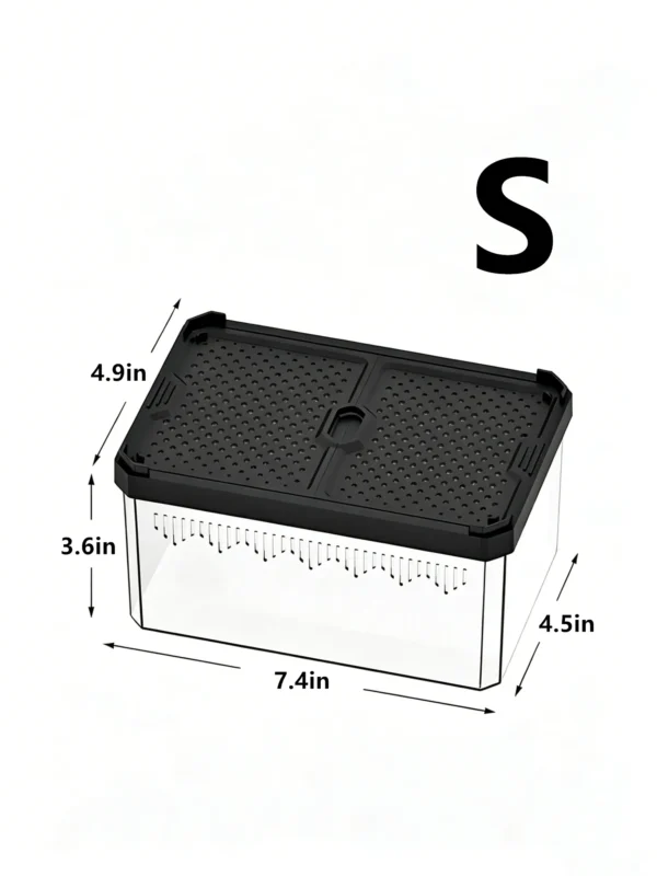 图片比例调整与翻译_副本_副本 Reptile Double-Door Magnetic Acrylic Terrarium