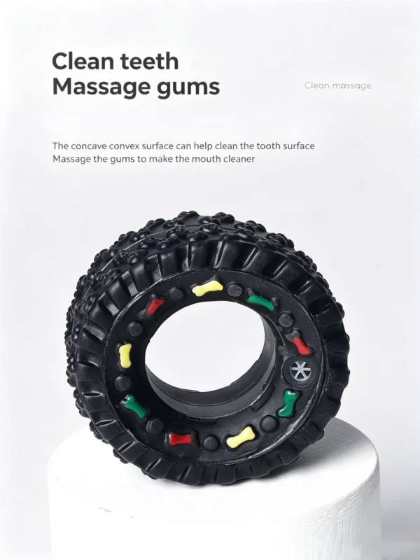 Squeaky Tire Chew Toy for Dogs – Durable & Heavy-Duty