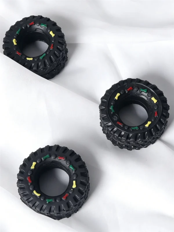 Squeaky Tire Chew Toy for Dogs – Durable & Heavy-Duty
