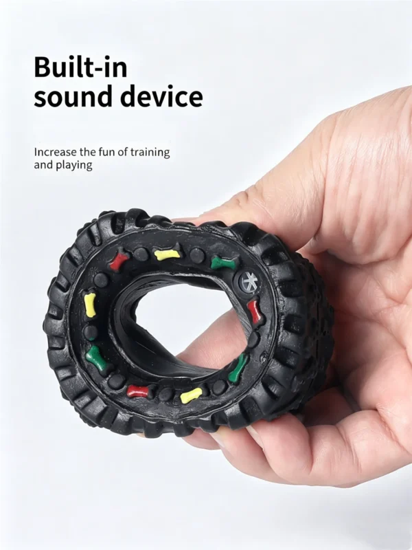 Squeaky Tire Chew Toy for Dogs – Durable & Heavy-Duty