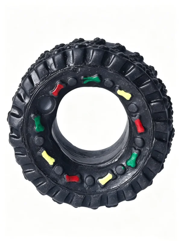 Squeaky Tire Chew Toy for Dogs – Durable & Heavy-Duty