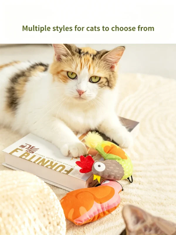 Cat Toys – Forest Series, Soft Plush Animals for Kitties