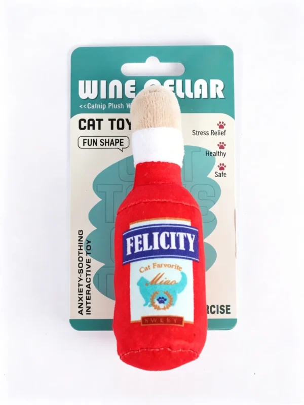 Crinkle Catnip Plush Toy – Noisy & Soft for Cats