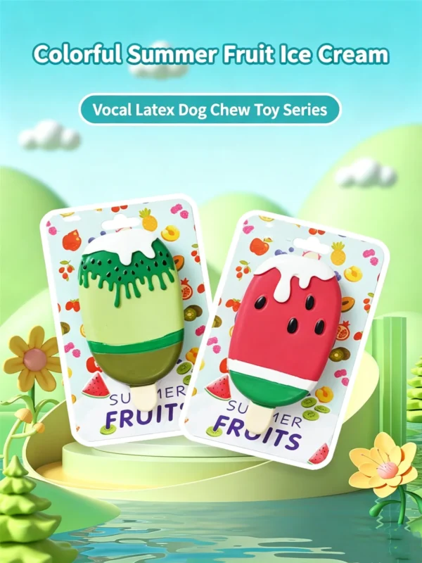 提炼产品4大卖点 (2)_副本-compressed Realistic Ice Cream Latex Chew Toy for Dogs – Fun & Durable
