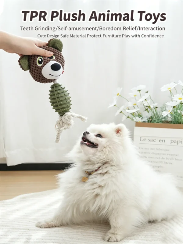 提炼产品4大卖点 (3)_副本 Cotton Rope & Plush Squeaky Toy – Interactive Toss Toy for Dogs