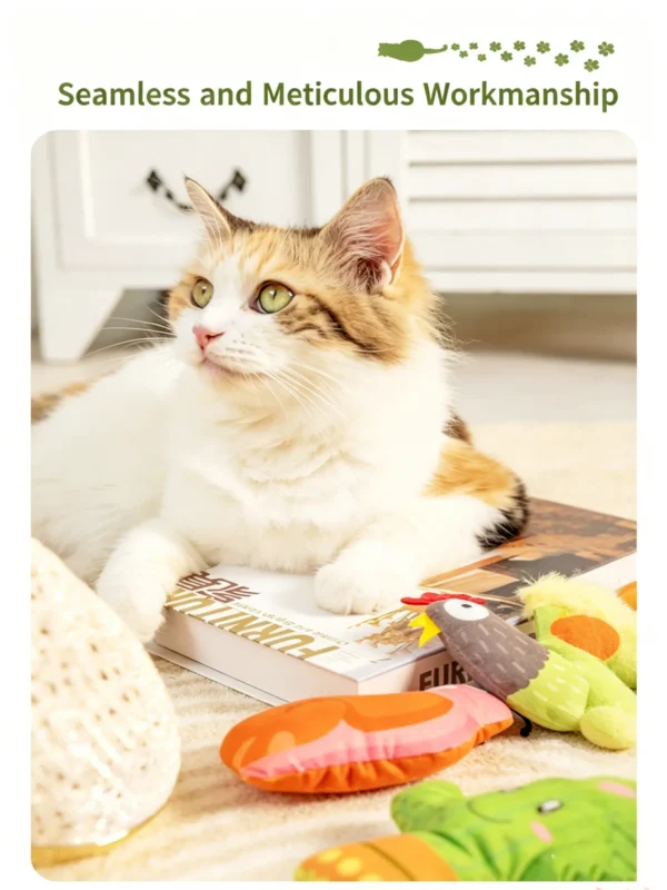Cat Toys – Forest Series, Soft Plush Animals for Kitties