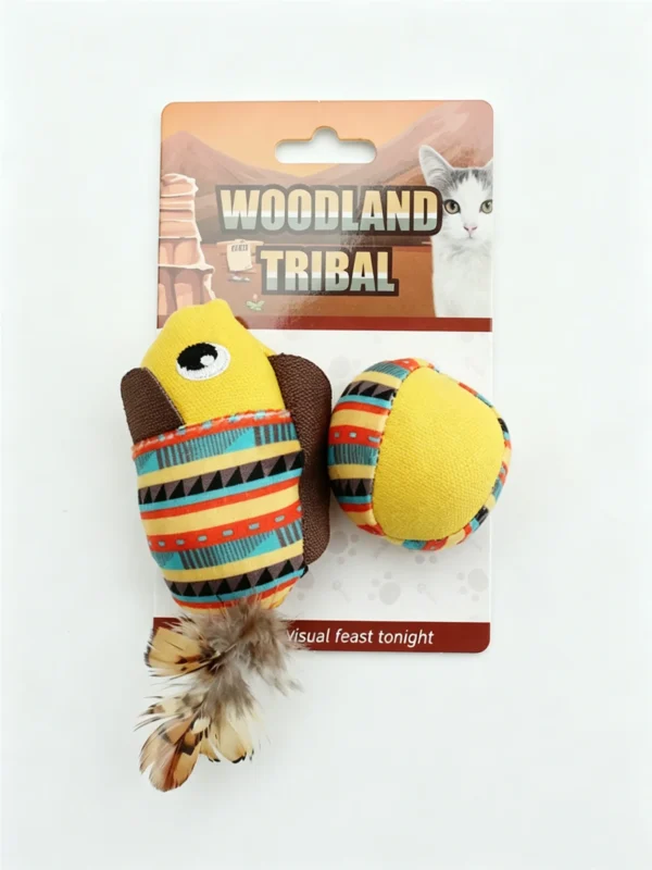 Burlap Cat Chew Toy – Self-Entertaining Interactive Toy for Cats