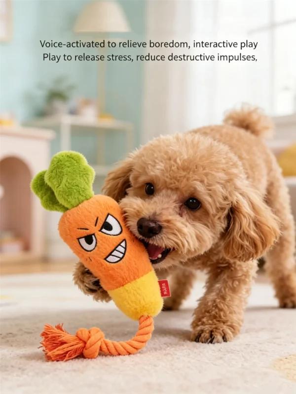 提炼产品4大卖点 (4)_副本-compressed Squeaky Plush Cotton Rope Toy – Cute Vegetable Design for Dogs