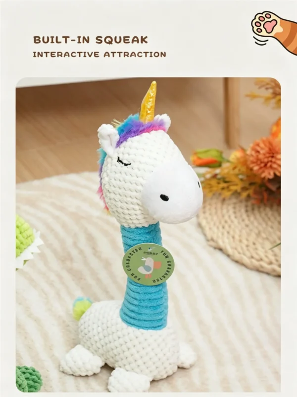 Squeaky Plush Toy for Pets – Soft, Durable & Engaging