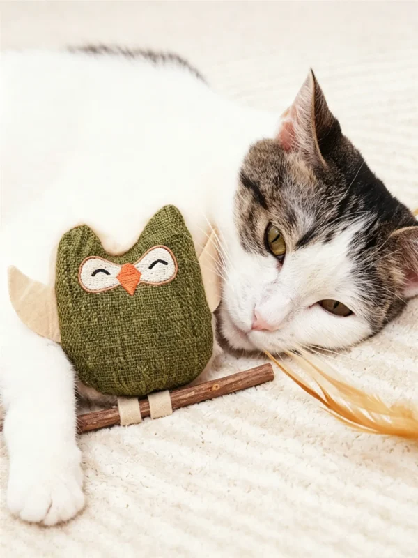 提炼产品4大卖点 (5)_副本-compressed Catnip Burlap Chew Toy – Natural & Engaging for Cats