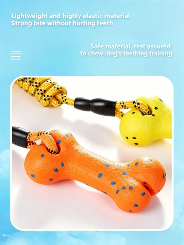 ETPU Bone-Shaped Pull Rope Toy – Interactive Training Toy for Dogs